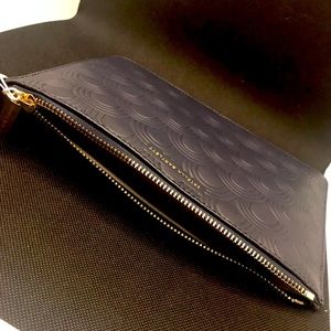 Estella Bartlett Leather Pouch- Navy